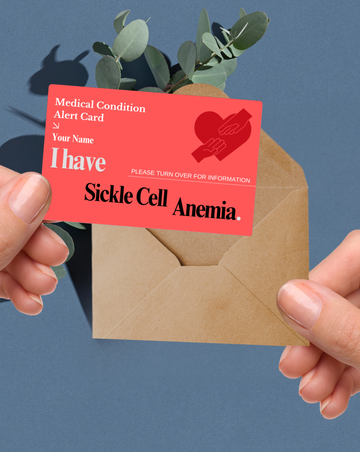 Sickle Cell Anemia Medical Alert Card