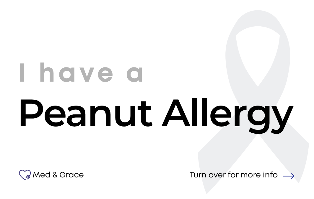I have a Peanut Allergy card