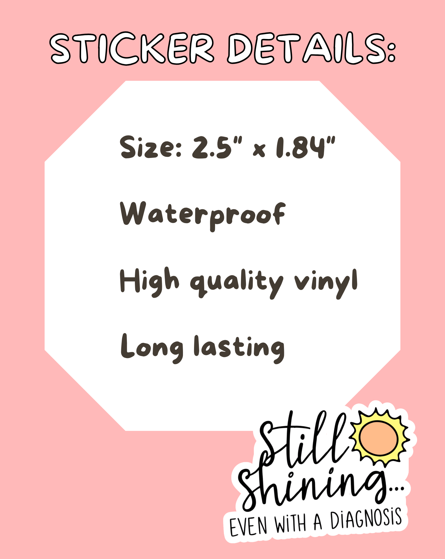 Still Shining Sticker
