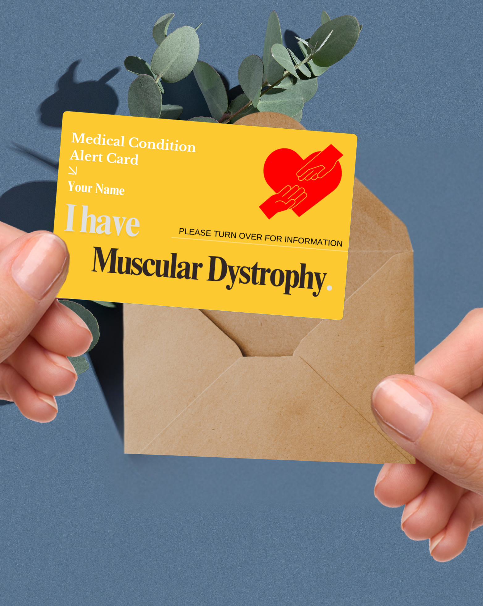 Muscular Dystrophy Medical Alert Card