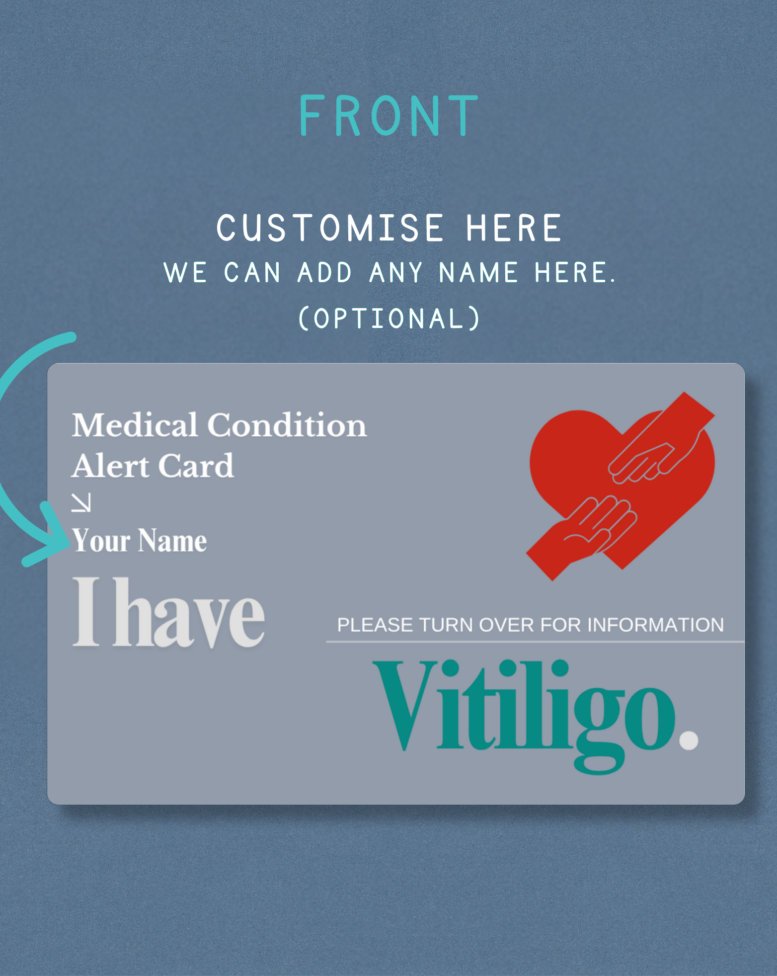 Vitiligo Medical Alert Card