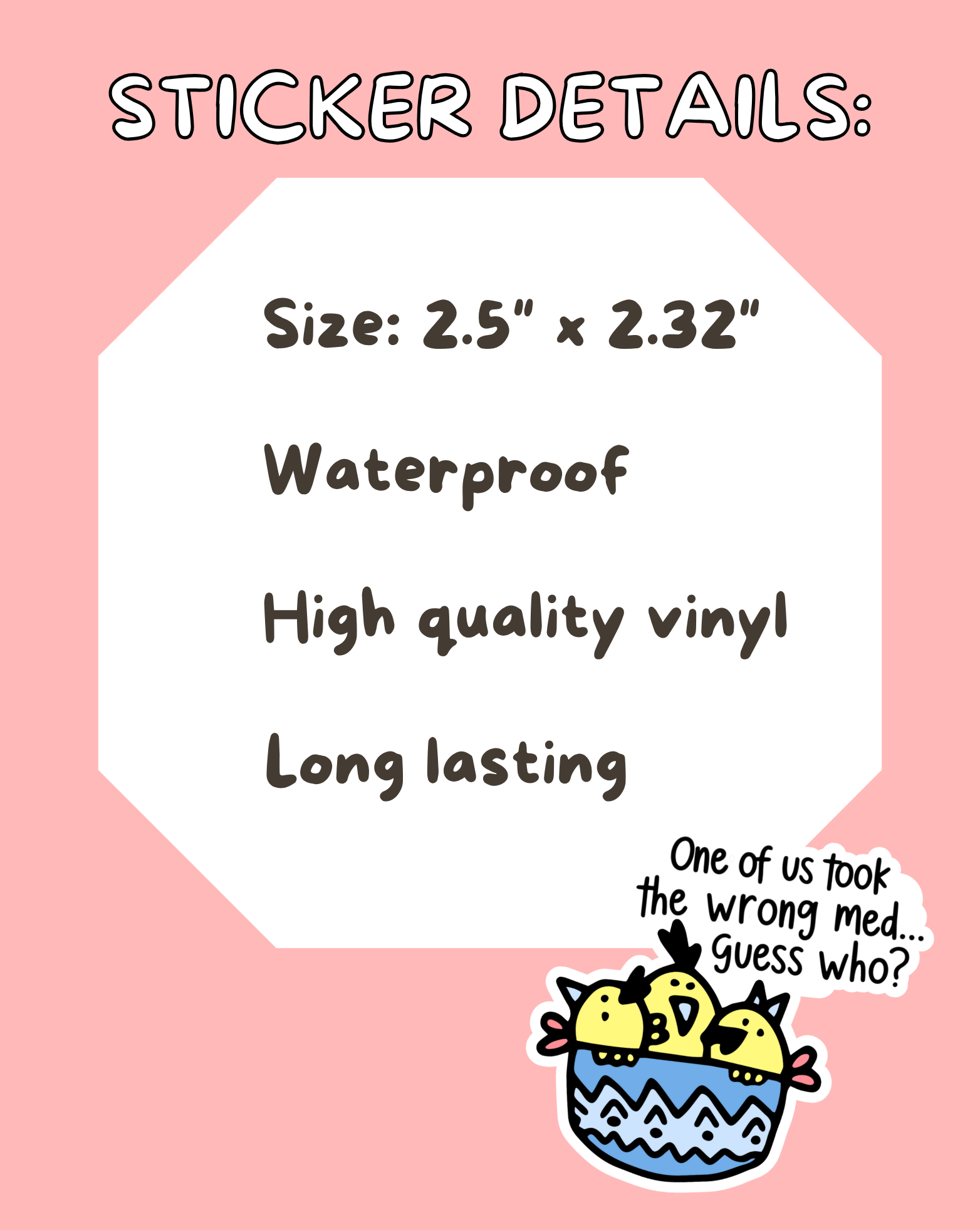 The Wrong Med Sticker