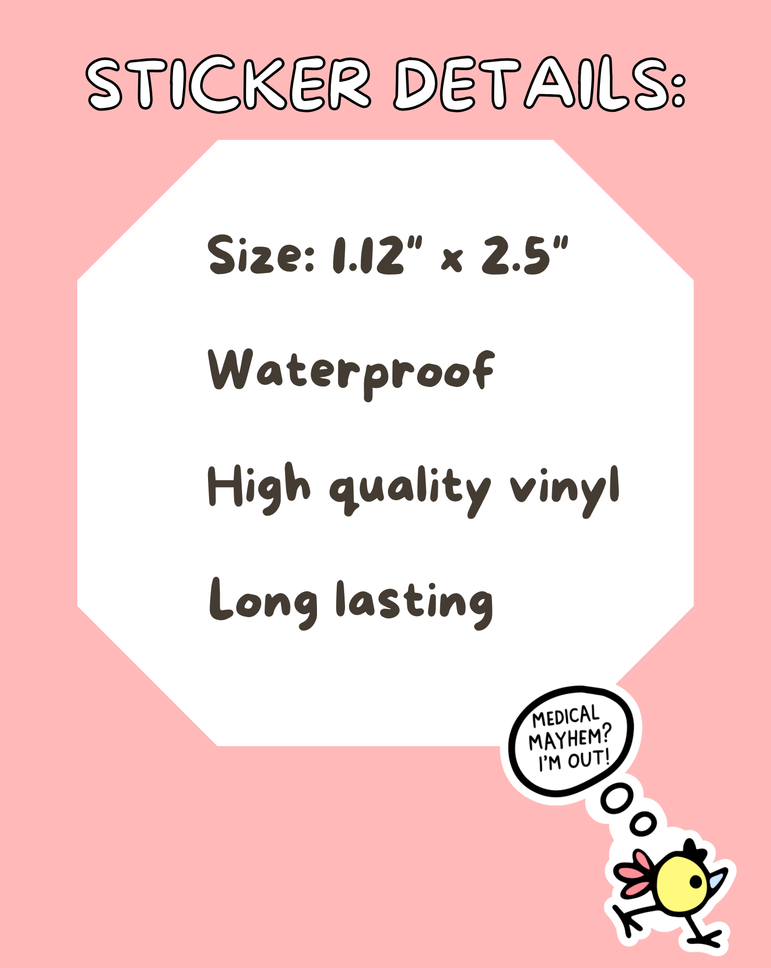 Medical Mayhem Sticker