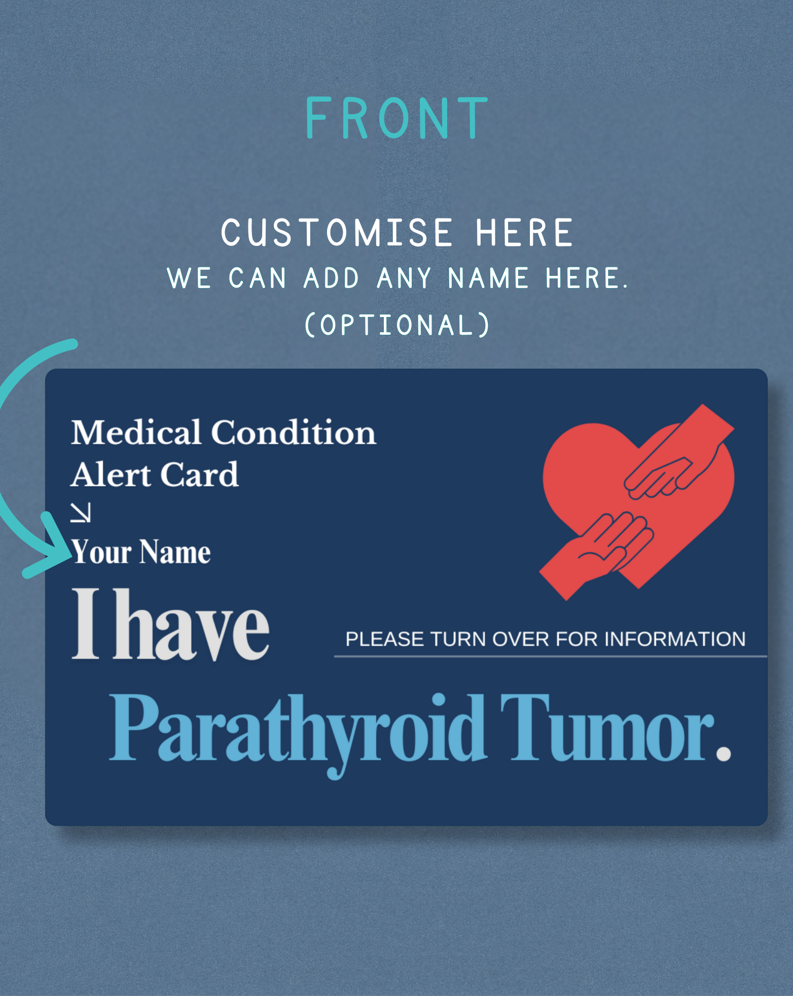 Parathyroid Tumor Medical Alert Card