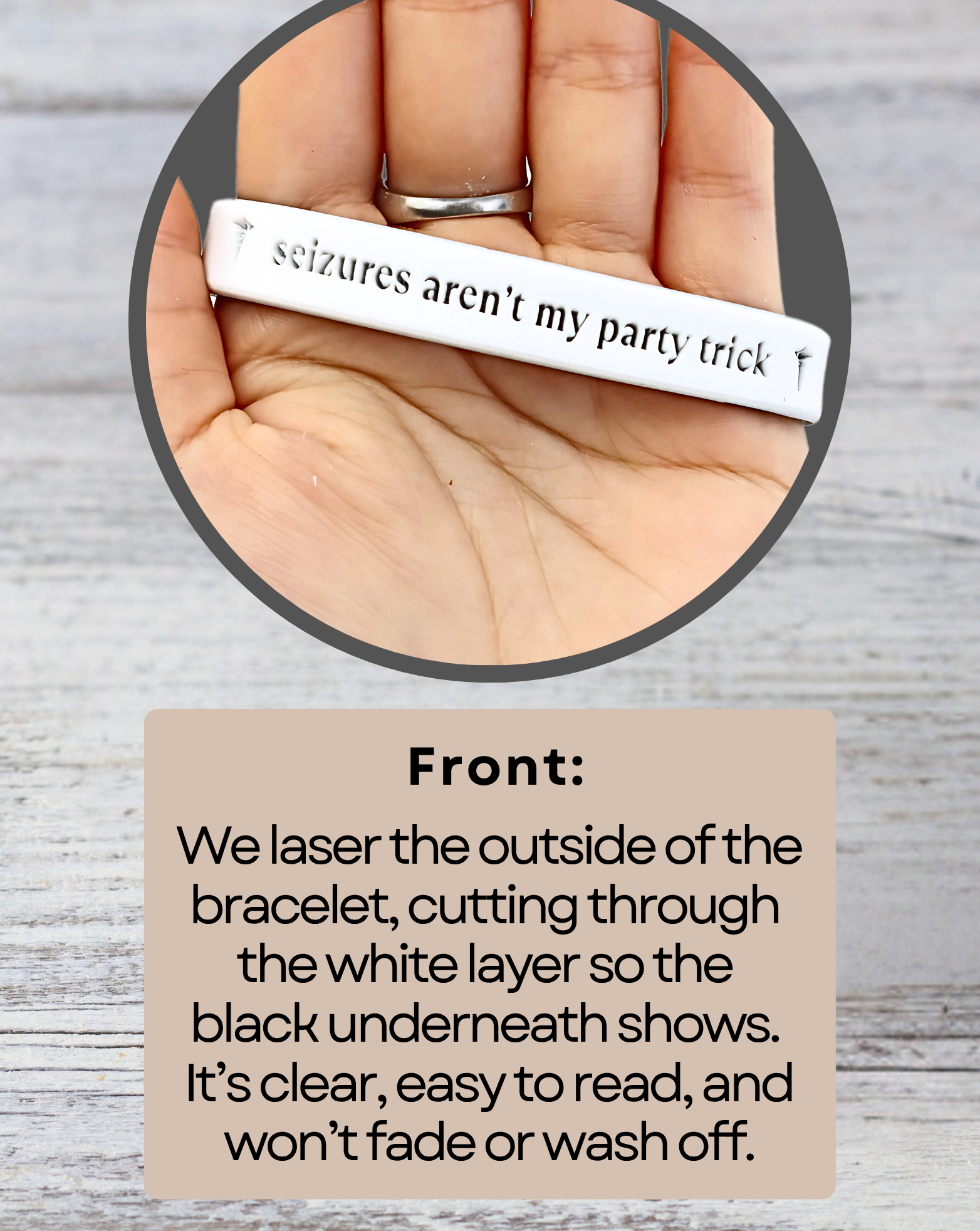 Seizures Aren’t My Party Trick - Funny Alert Bracelet