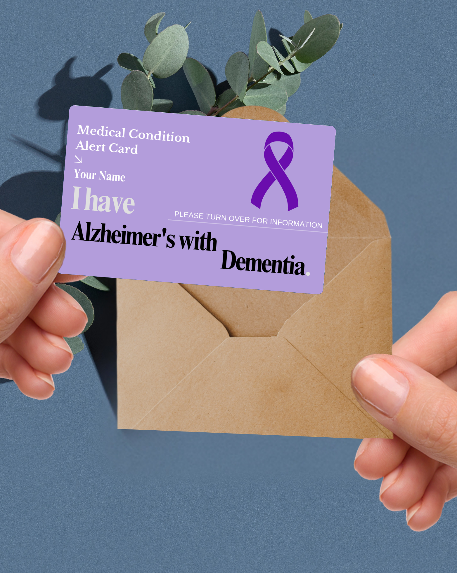 Alzheimer’s with Dementia Medical Alert Card