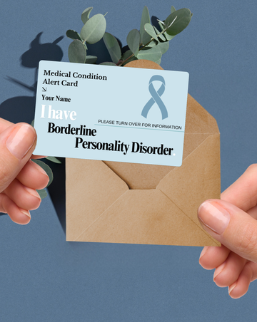 Borderline Personality Disorder (BPD) Medical Alert Card