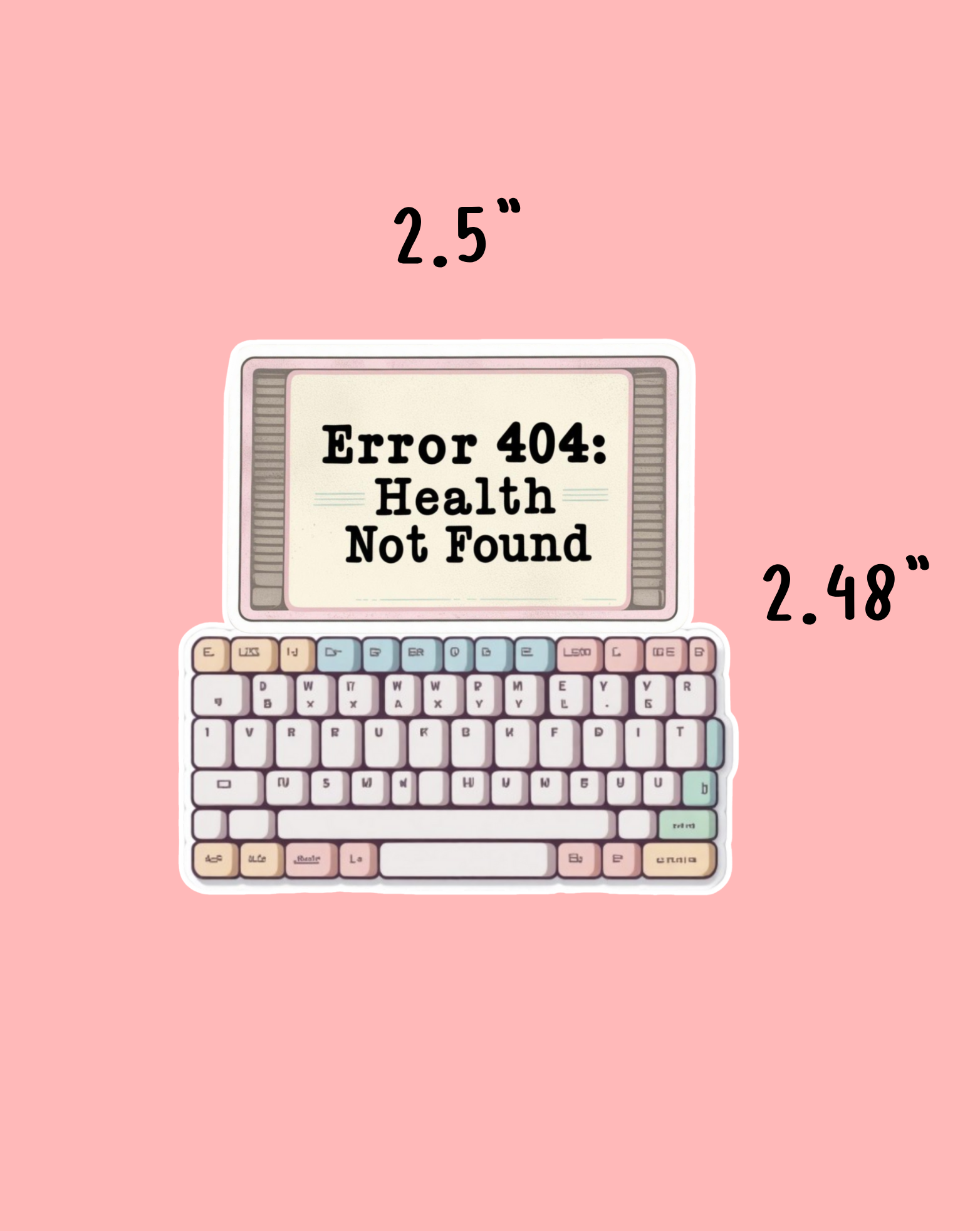 Error: Health Not Found Sticker