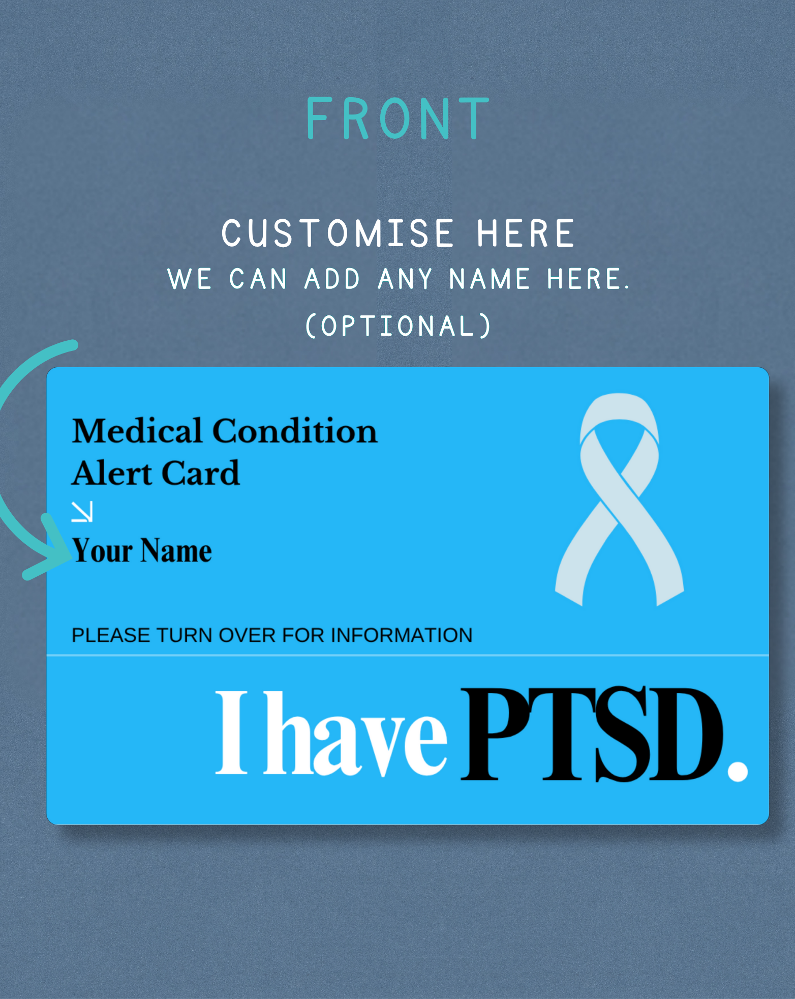 PTSD Medical Alert Card