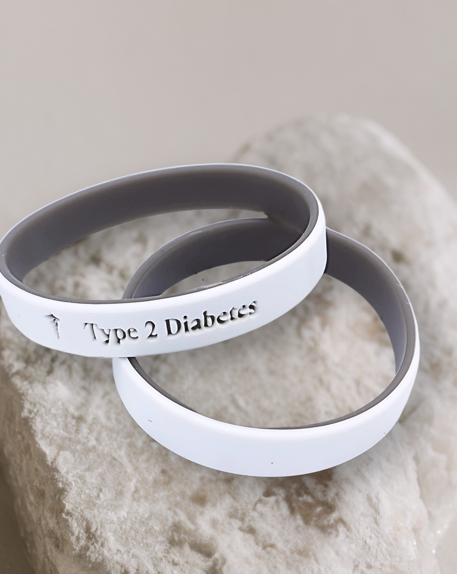 Personalised Medical Alert Bracelet (Stone Grey)