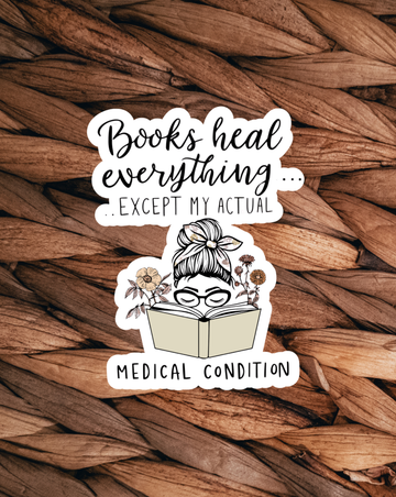 Books Heal Sticker