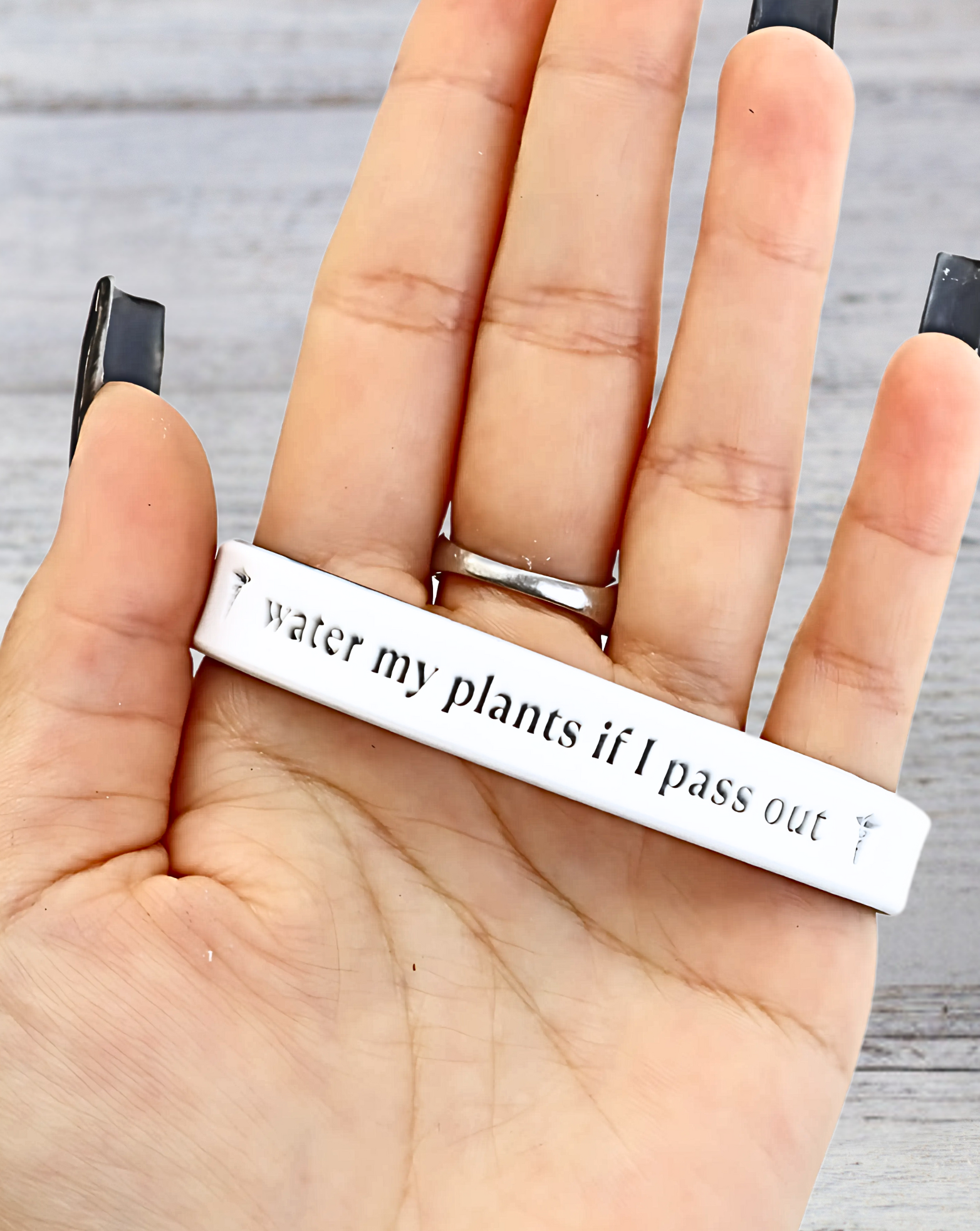 Water My Plants If I Pass Out - Funny Alert Bracelet