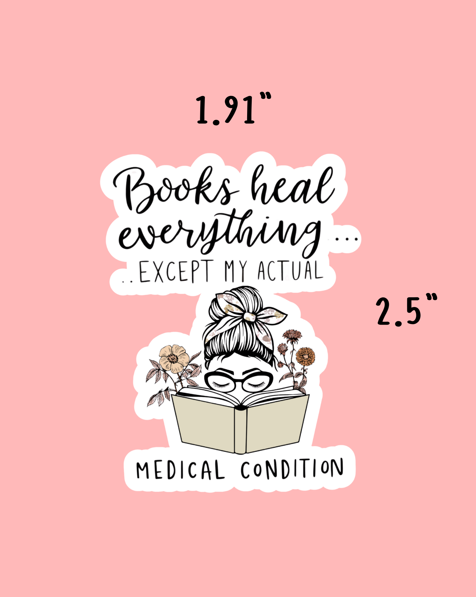 Books Heal Sticker