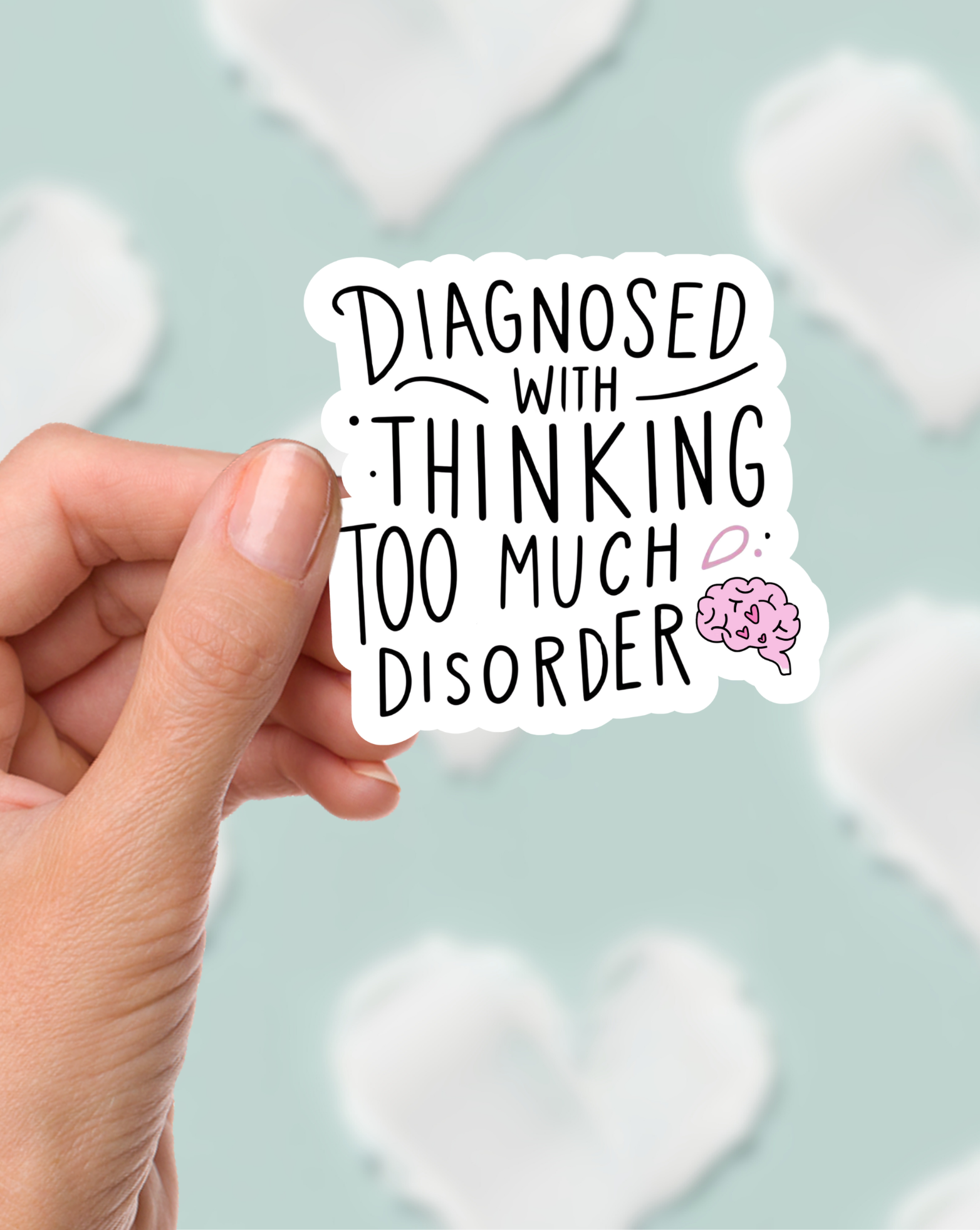 Thinking Too Much Sticker