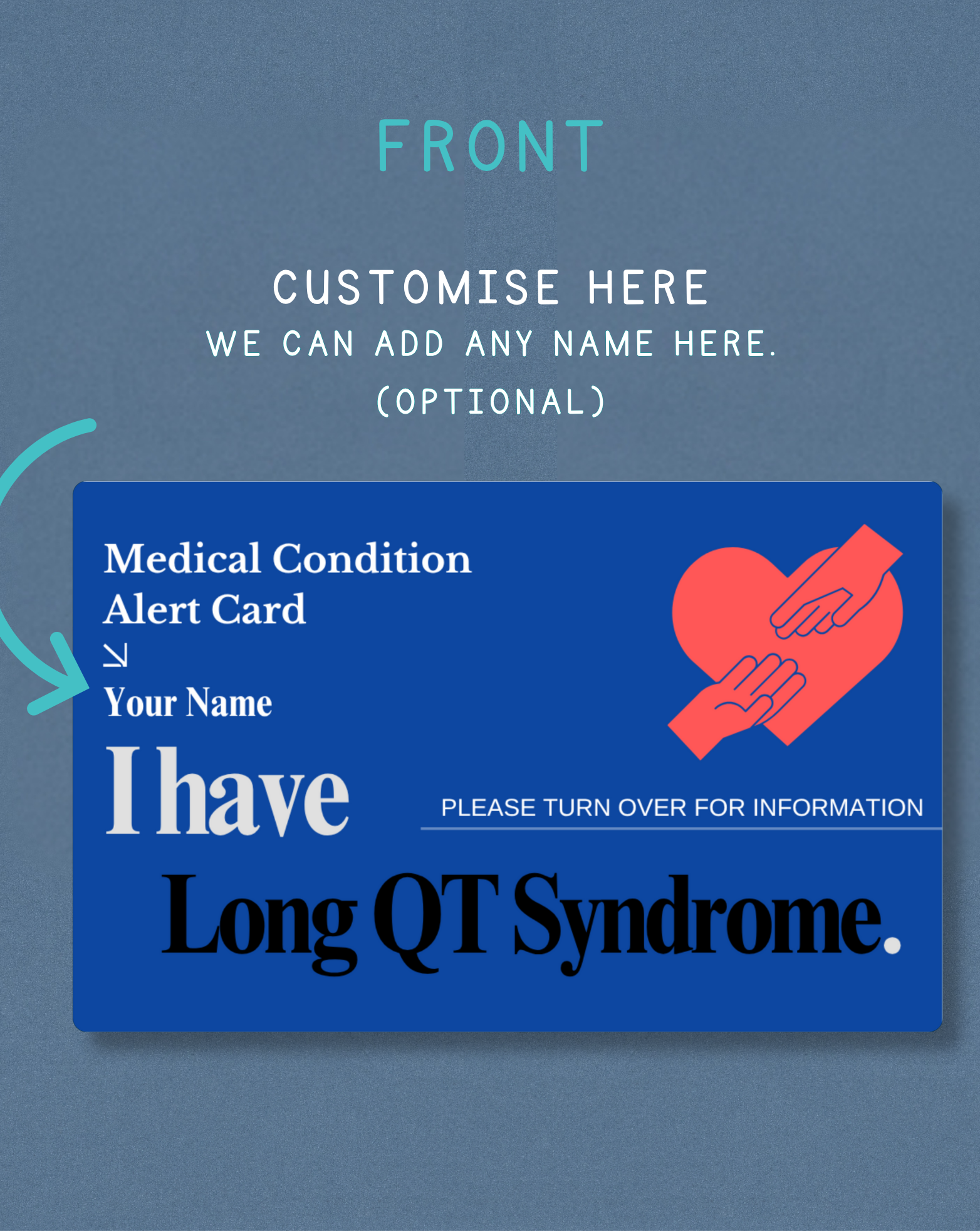 Long QT Syndrome Medical Alert Card