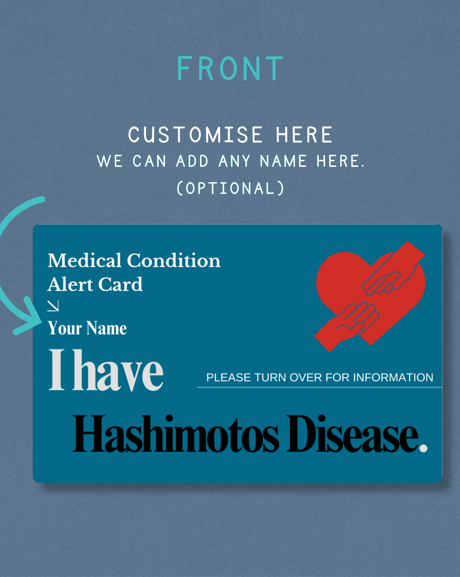 Hashimoto’s Disease Medical Alert Card