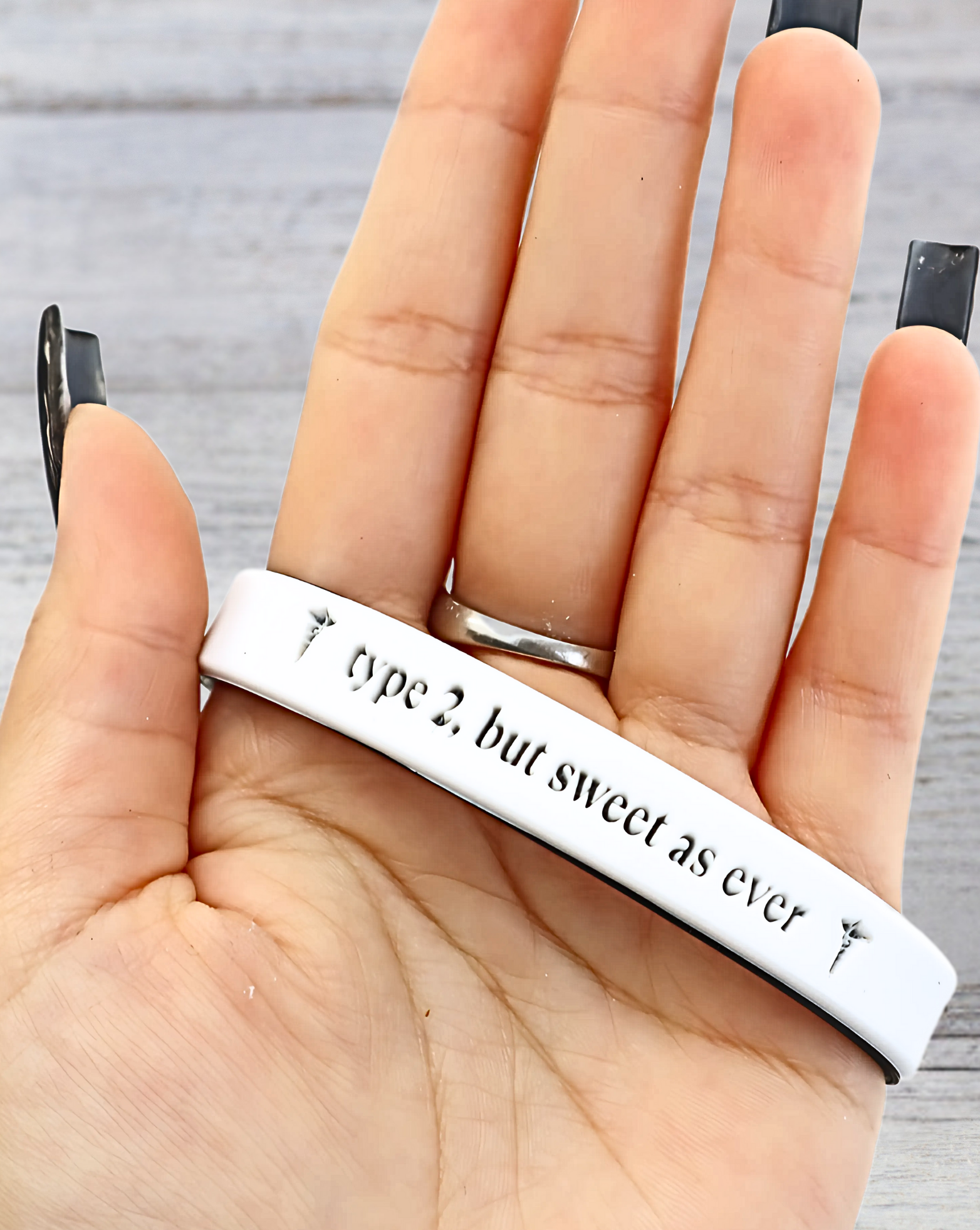 Type 2, But Sweet As Ever - Funny Alert Bracelet