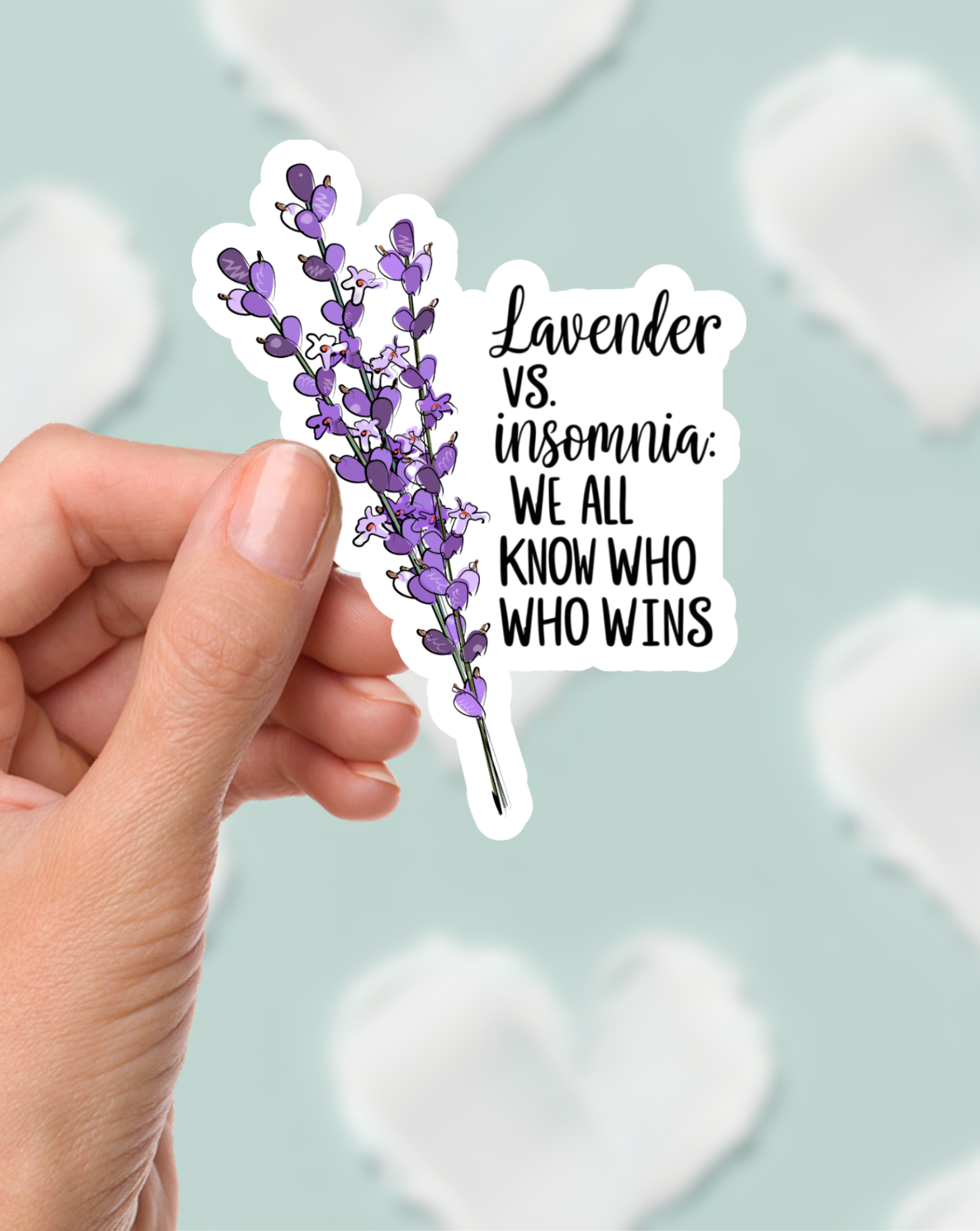 Lavender vs Insomnia Sticker