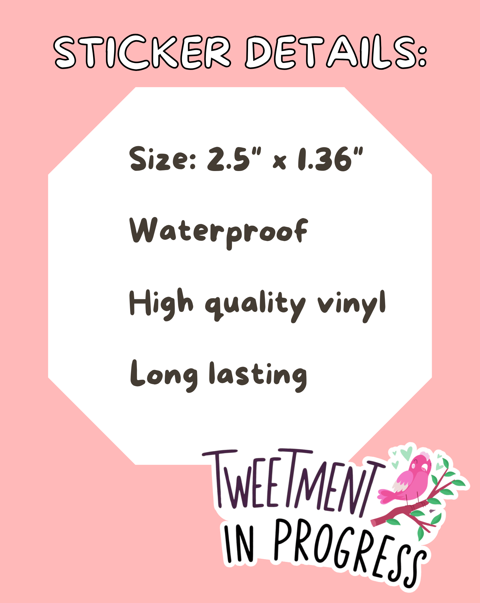 Tweetment In Progress Sticker