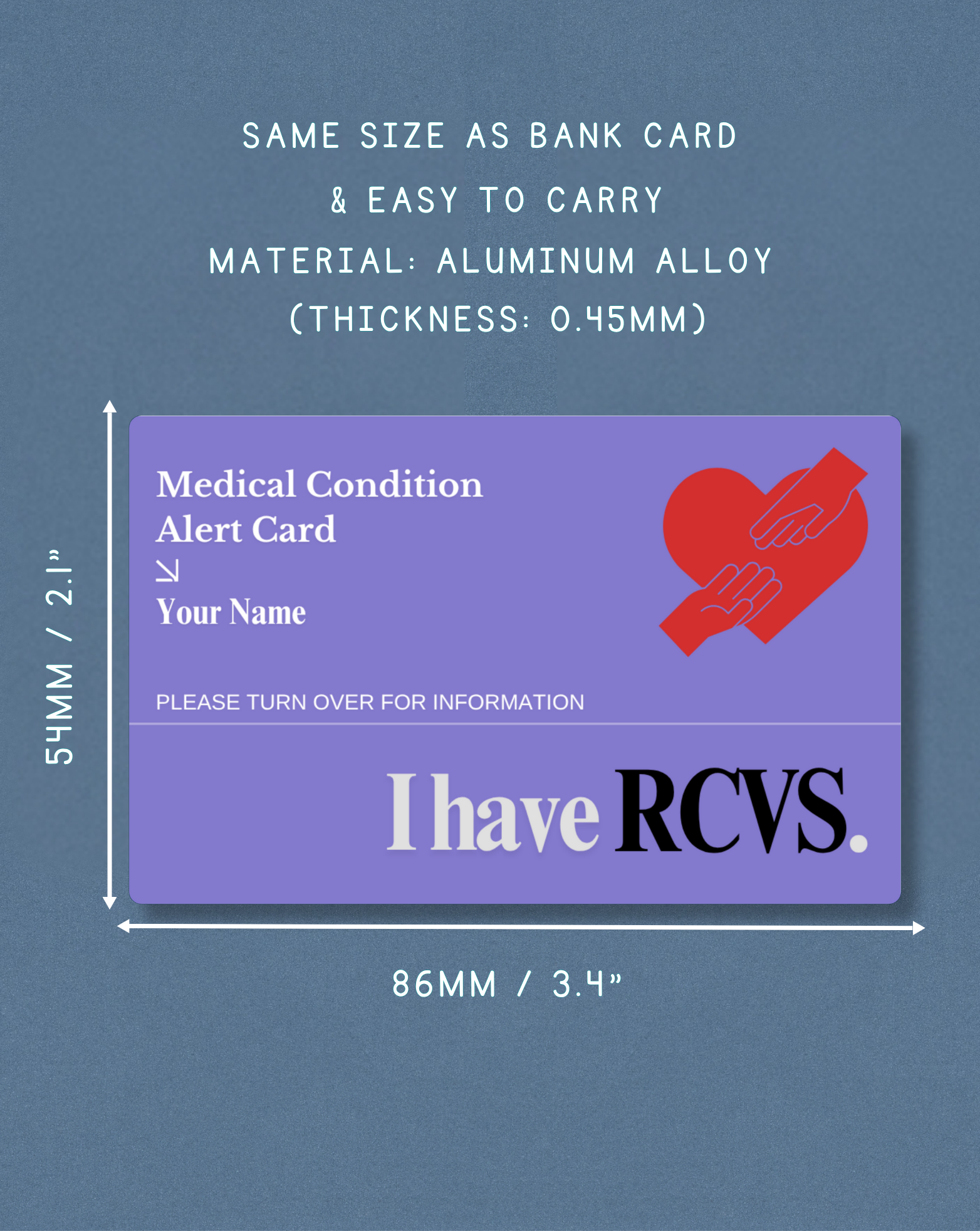 RCVS Medical Alert Card