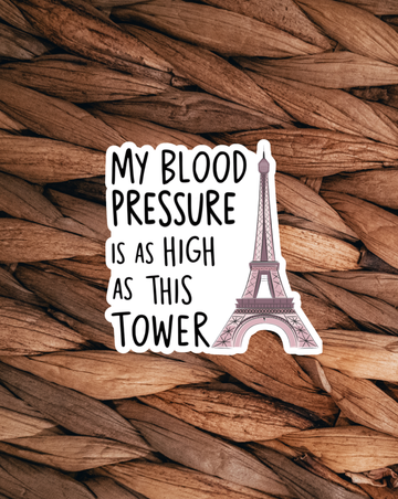 Blood Pressure Tower Sticker