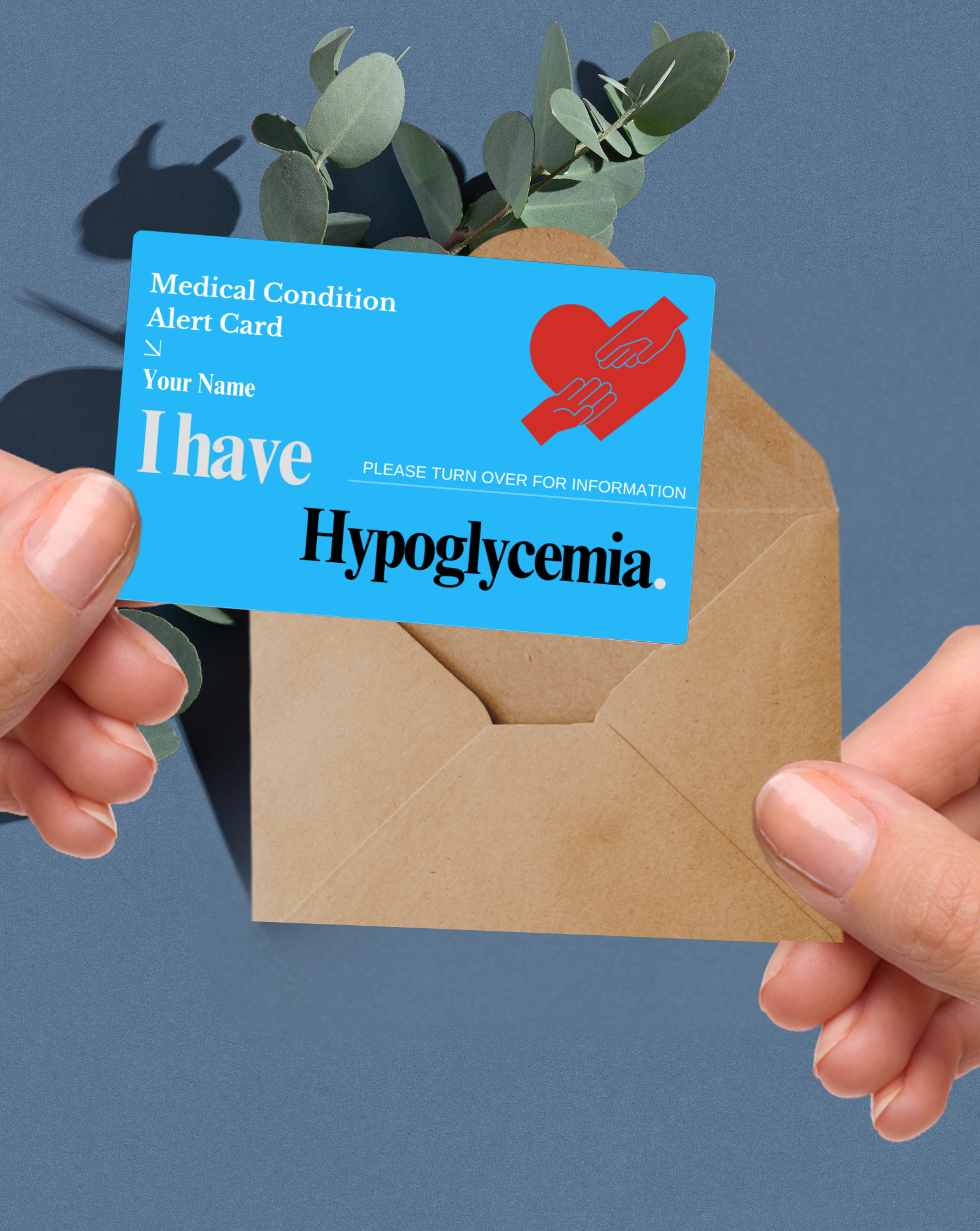 Hypoglycemia Medical Alert Card