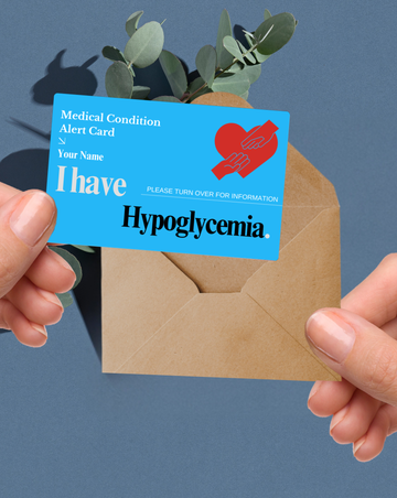 Hypoglycemia Medical Alert Card