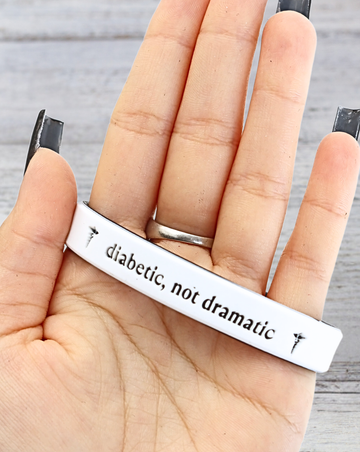 Diabetic, Not Dramatic - Funny Alert Bracelet