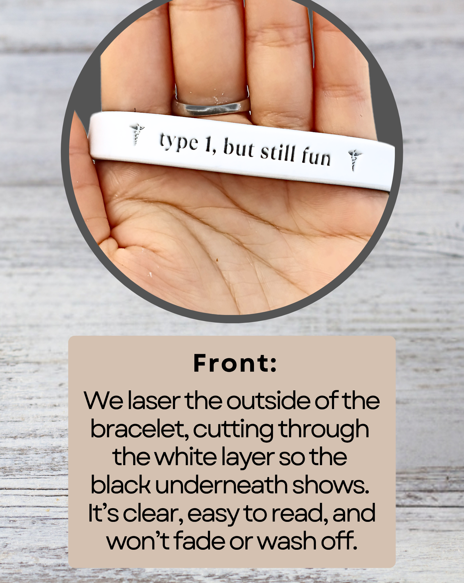 Type 1, But Still Fun - Funny Alert Bracelet