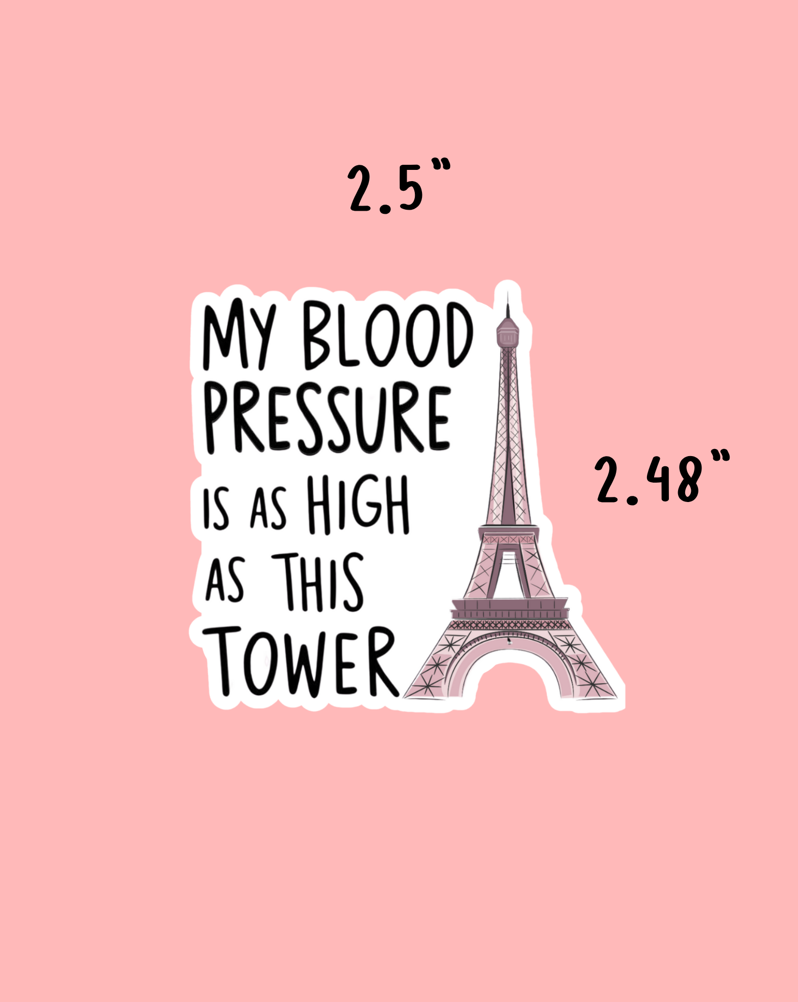 Blood Pressure Tower Sticker
