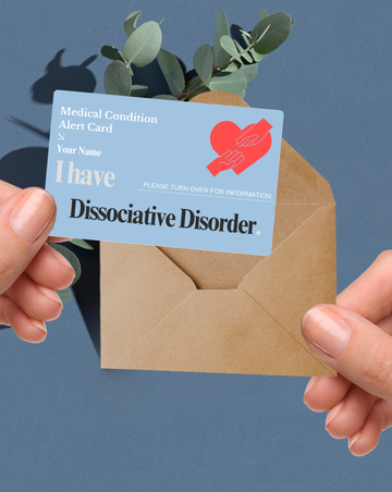 Dissociative Disorder Medical Alert Card