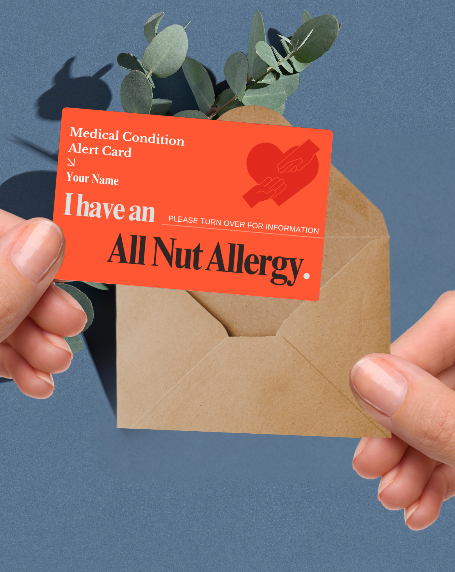 All Nut Allergy Alert Card