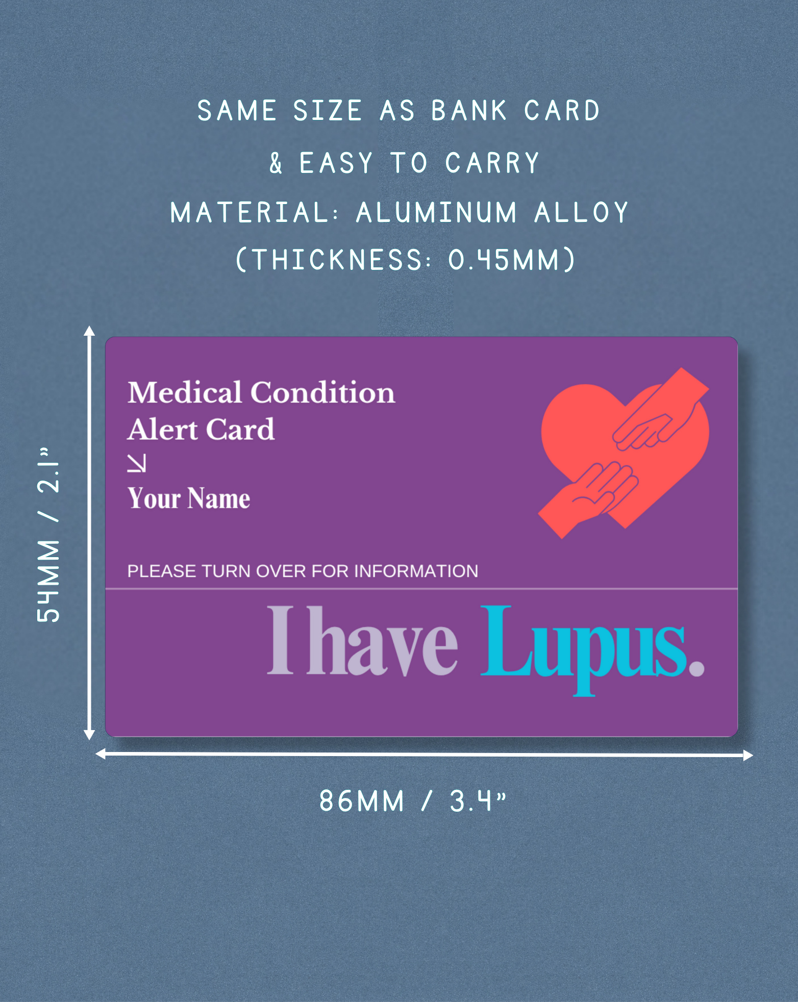 Lupus Medical Alert Card