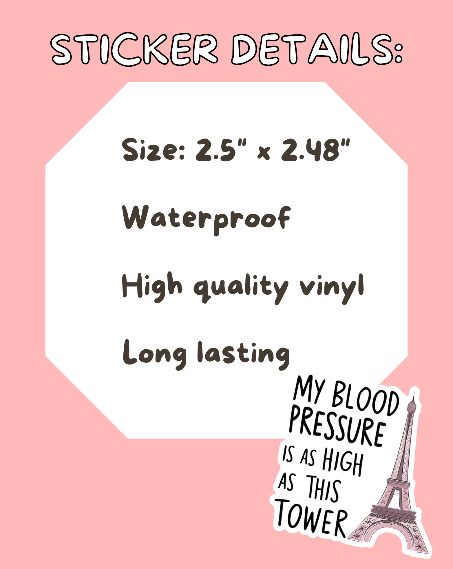 Blood Pressure Tower Sticker