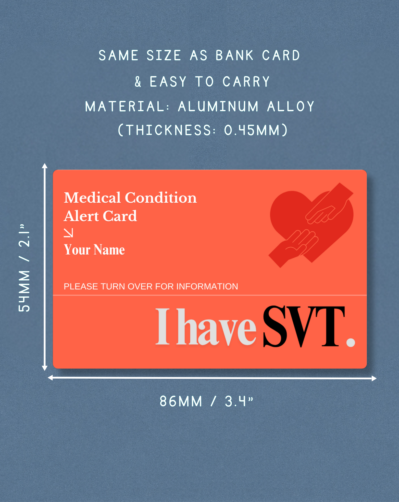 SVT Medical Alert Card