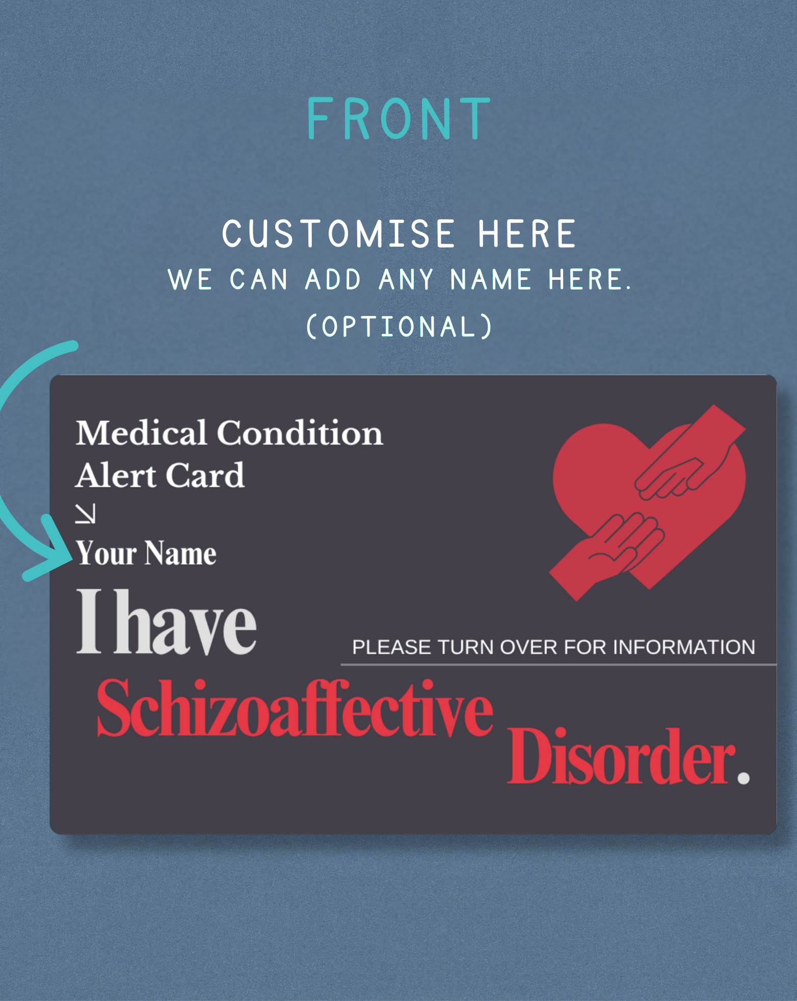 Schizoaffective Disorder Medical Alert Card