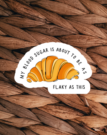 Flaky Blood Sugar Sticker