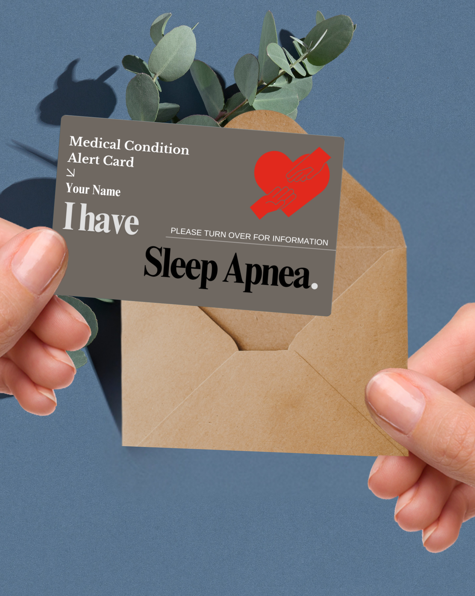 Sleep Apnea Medical Alert Card