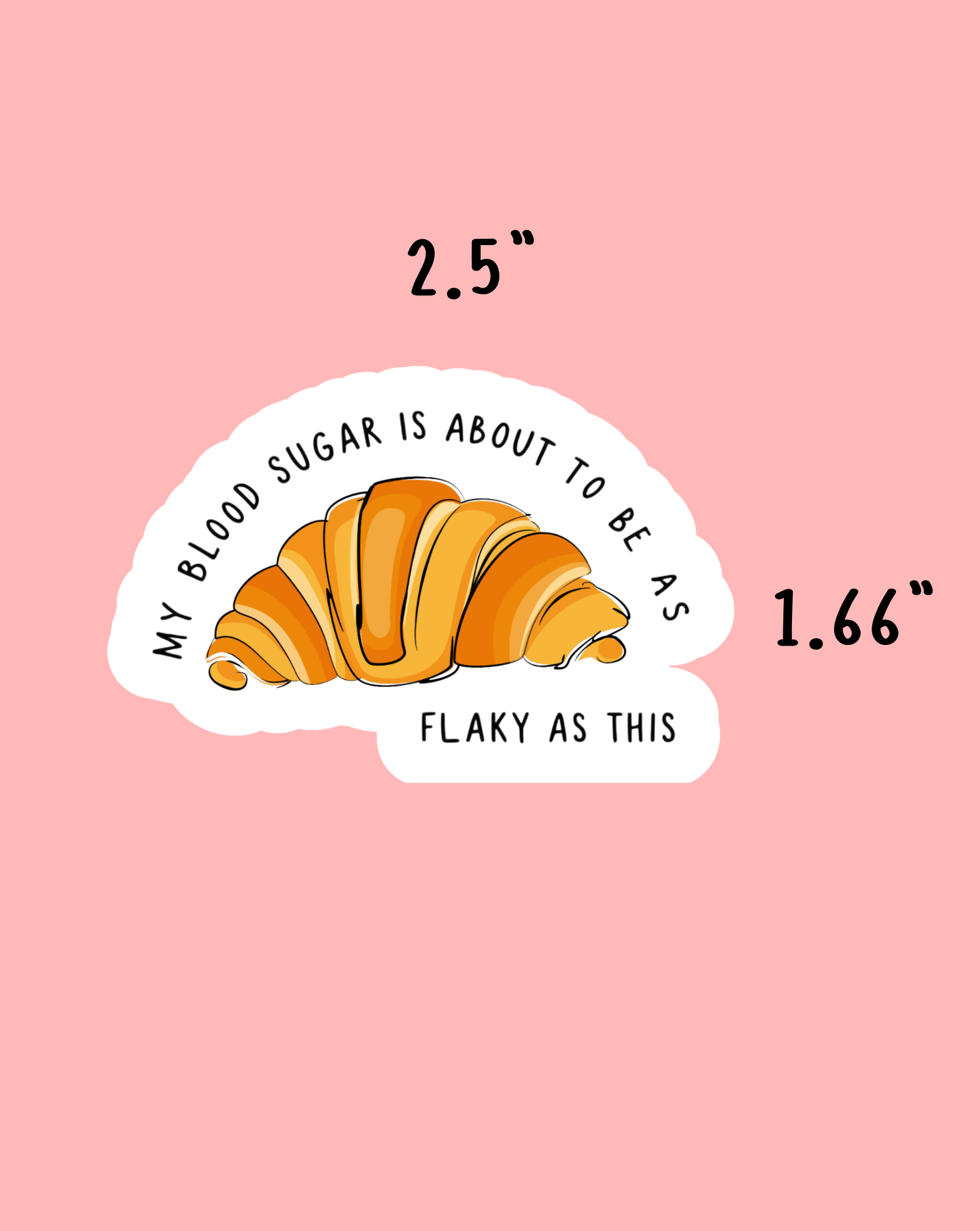 Flaky Blood Sugar Sticker