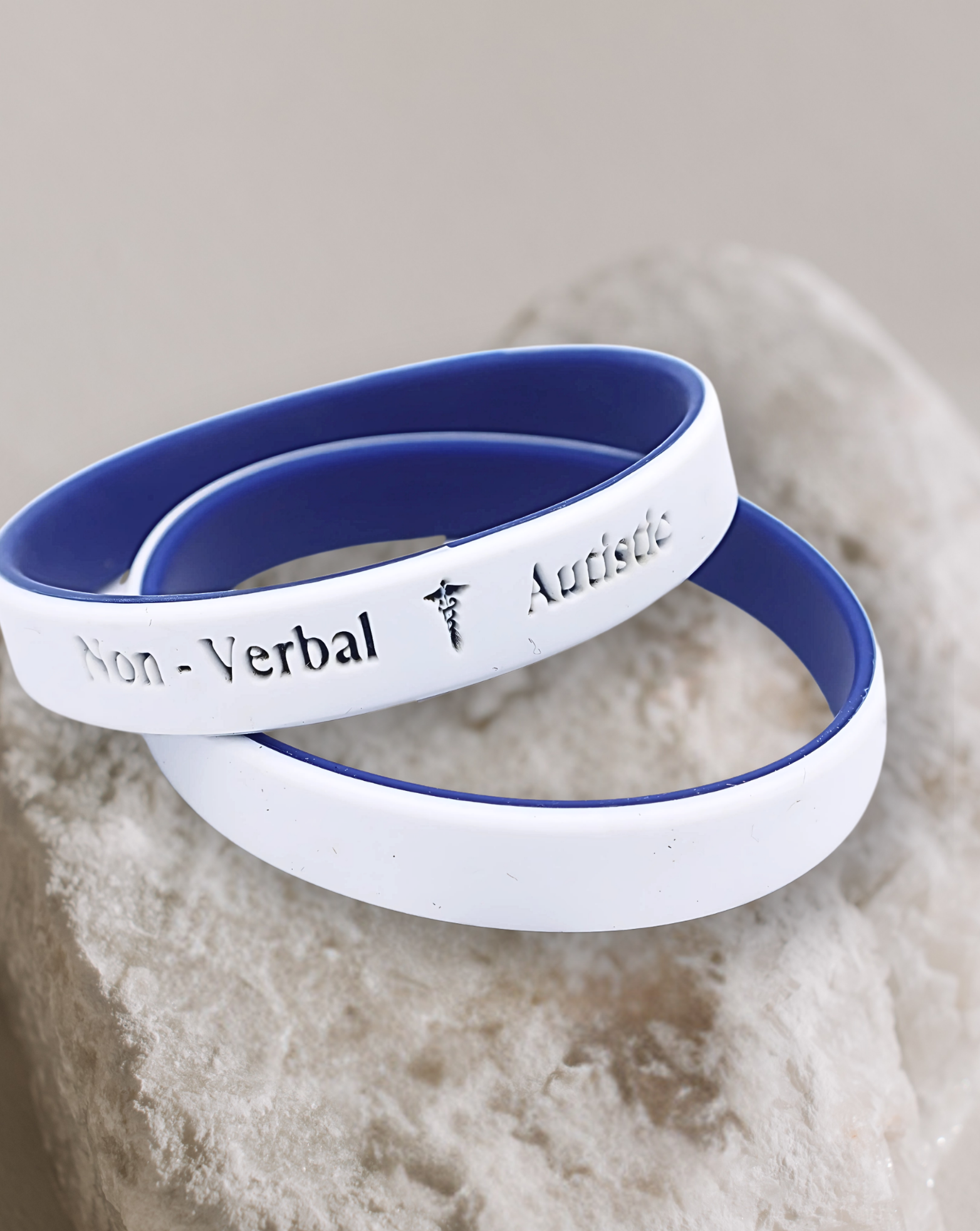 Personalised Medical Alert Bracelet (Navy Blue)