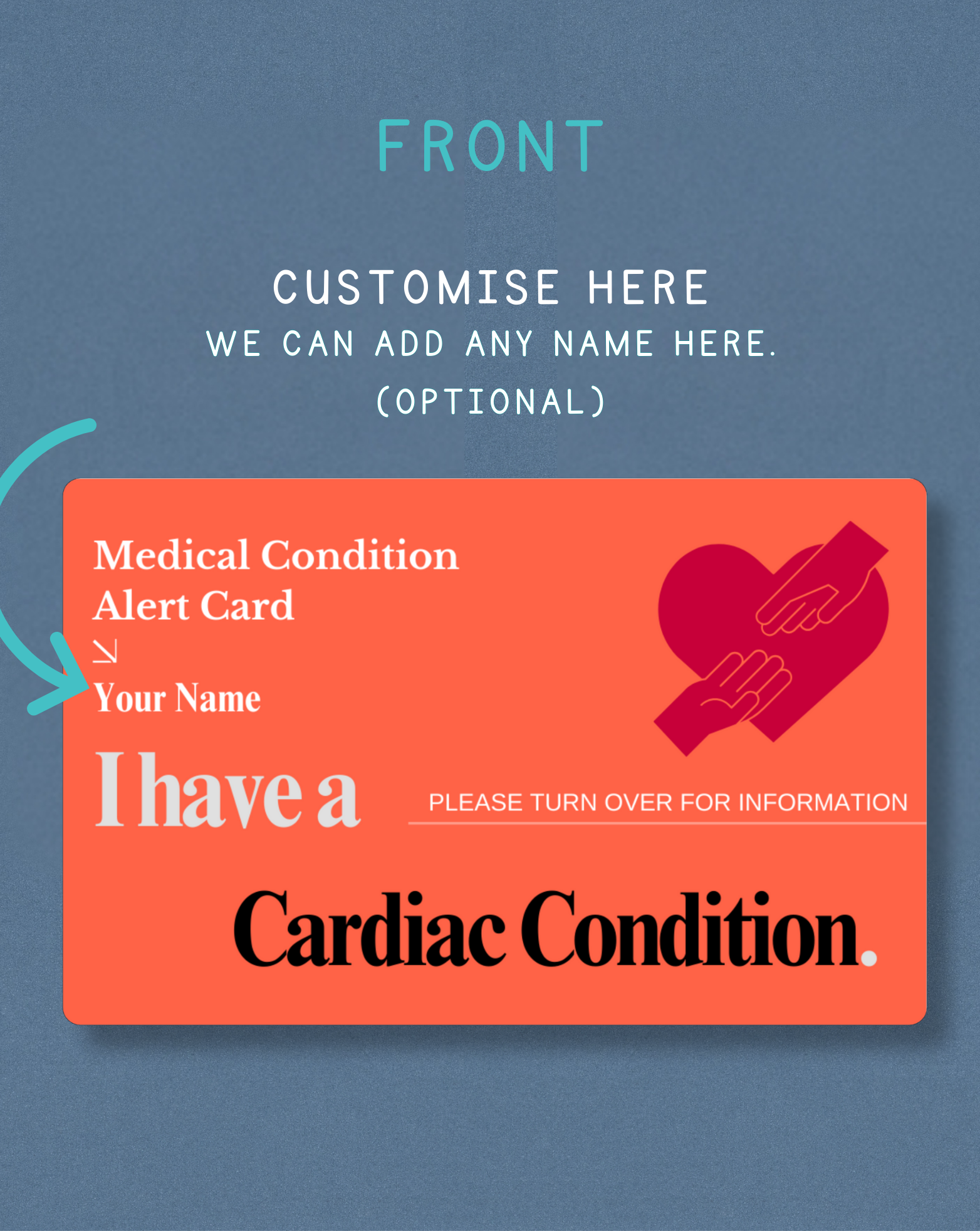 Cardiac Condition Medical Alert Card