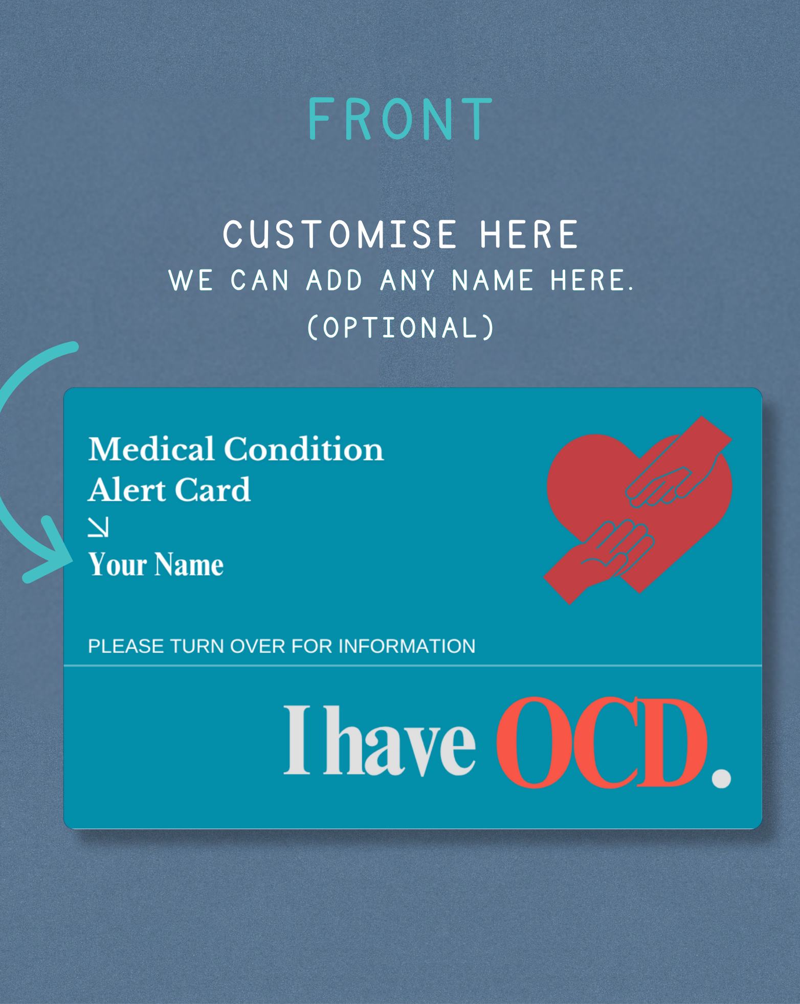 OCD Medical Alert Card