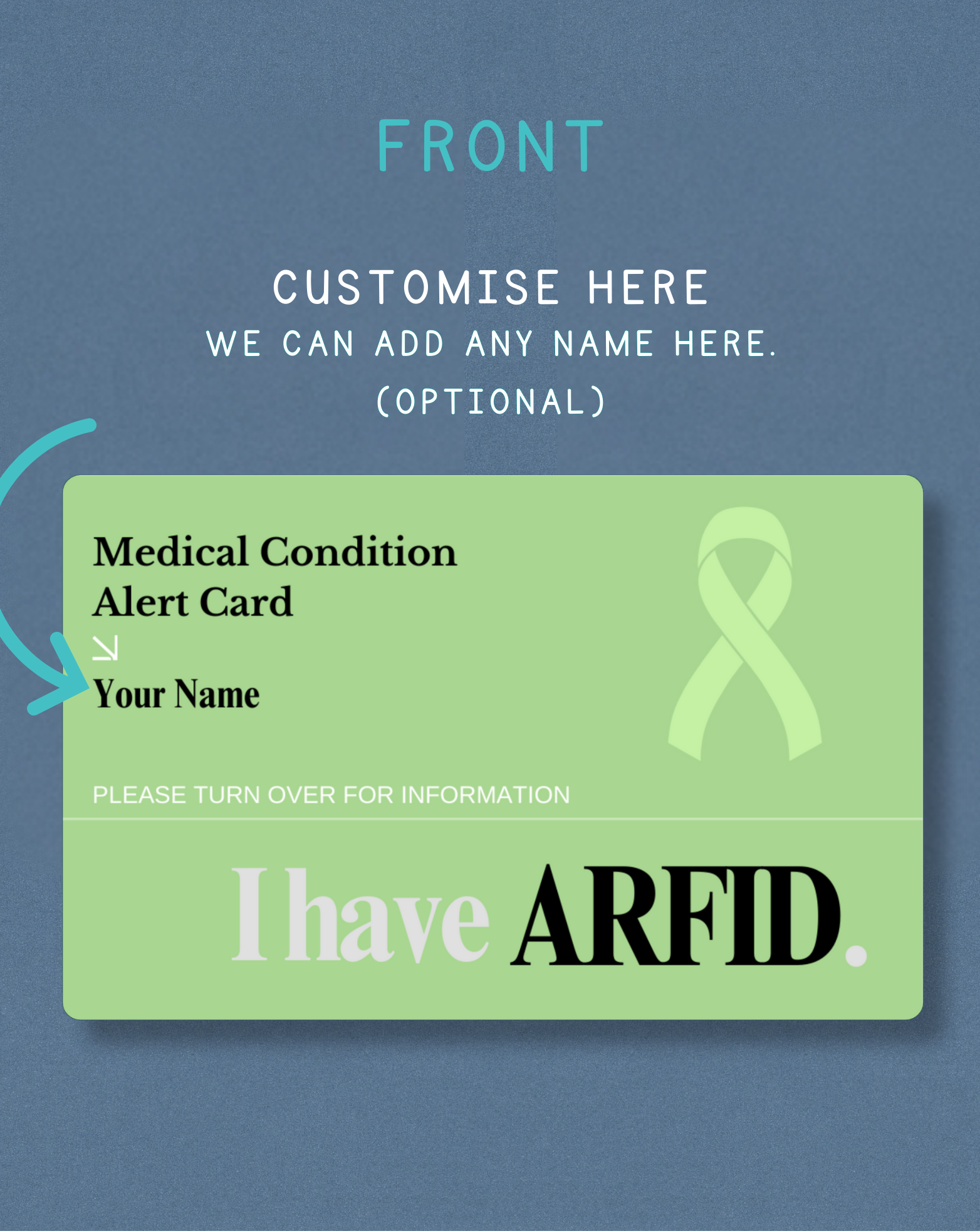 ARFID Medical Alert Card