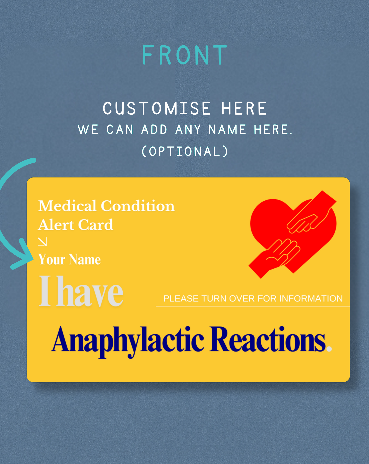 Anaphylactic Reactions Alert Card
