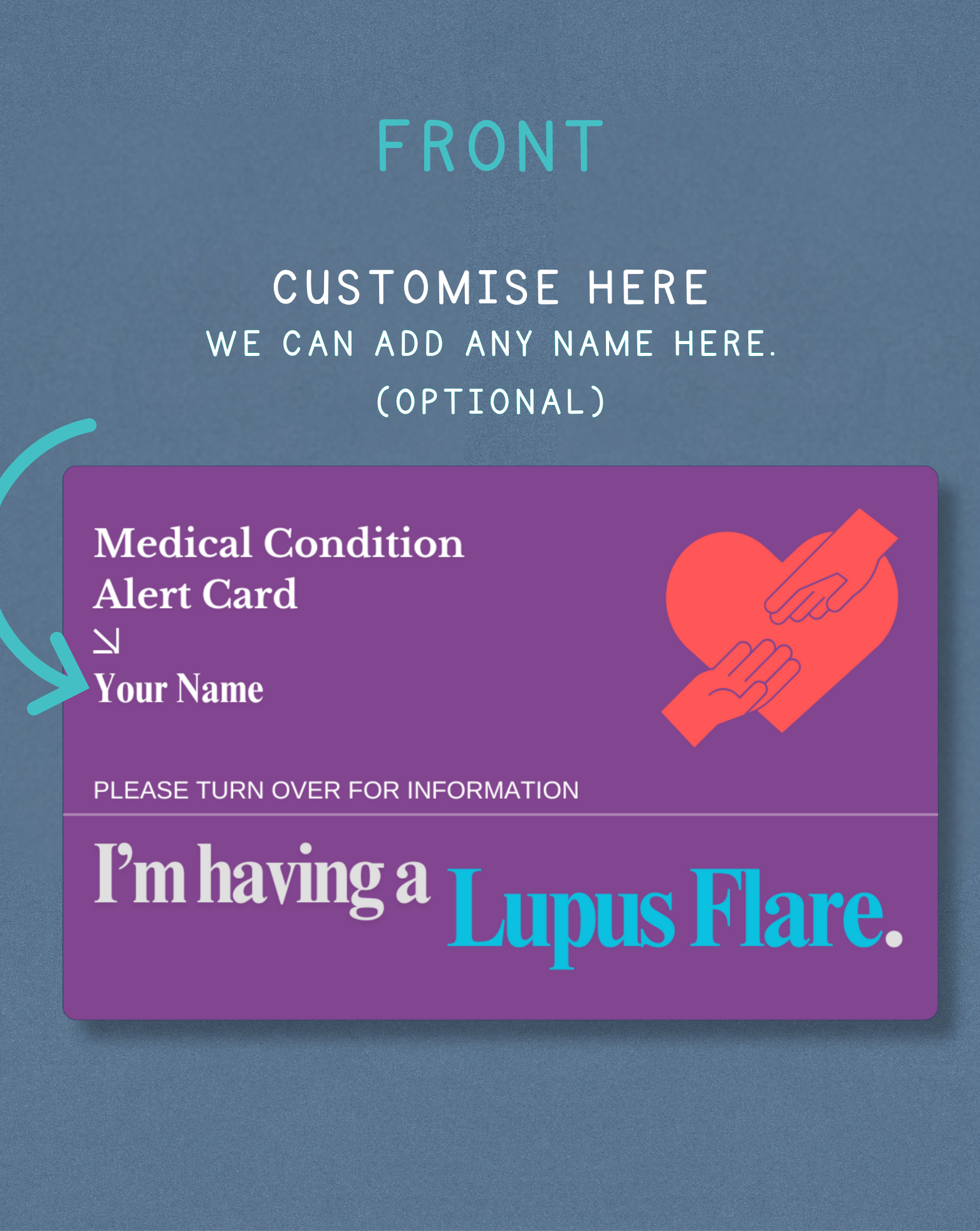 Lupus Flare Medical Alert Card