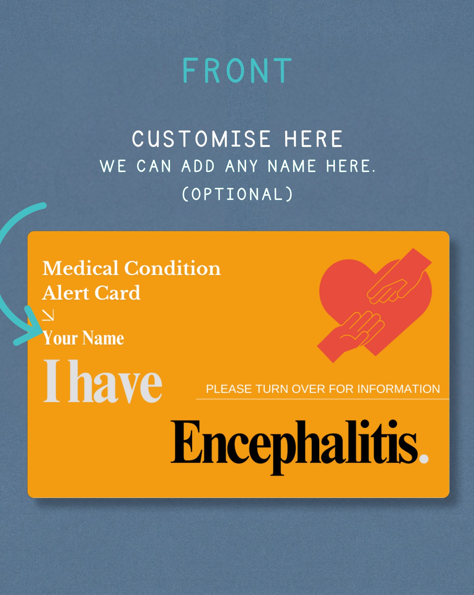 Encephalitis Medical Alert Card