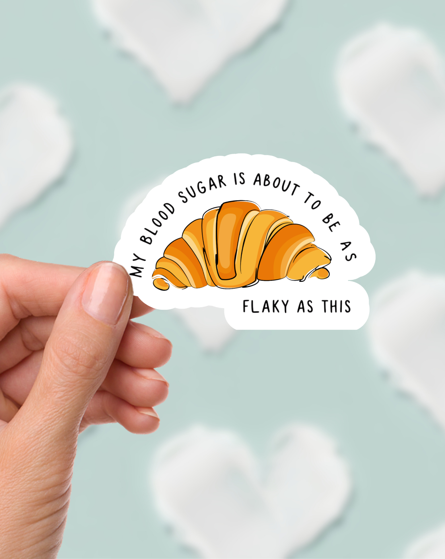 Flaky Blood Sugar Sticker