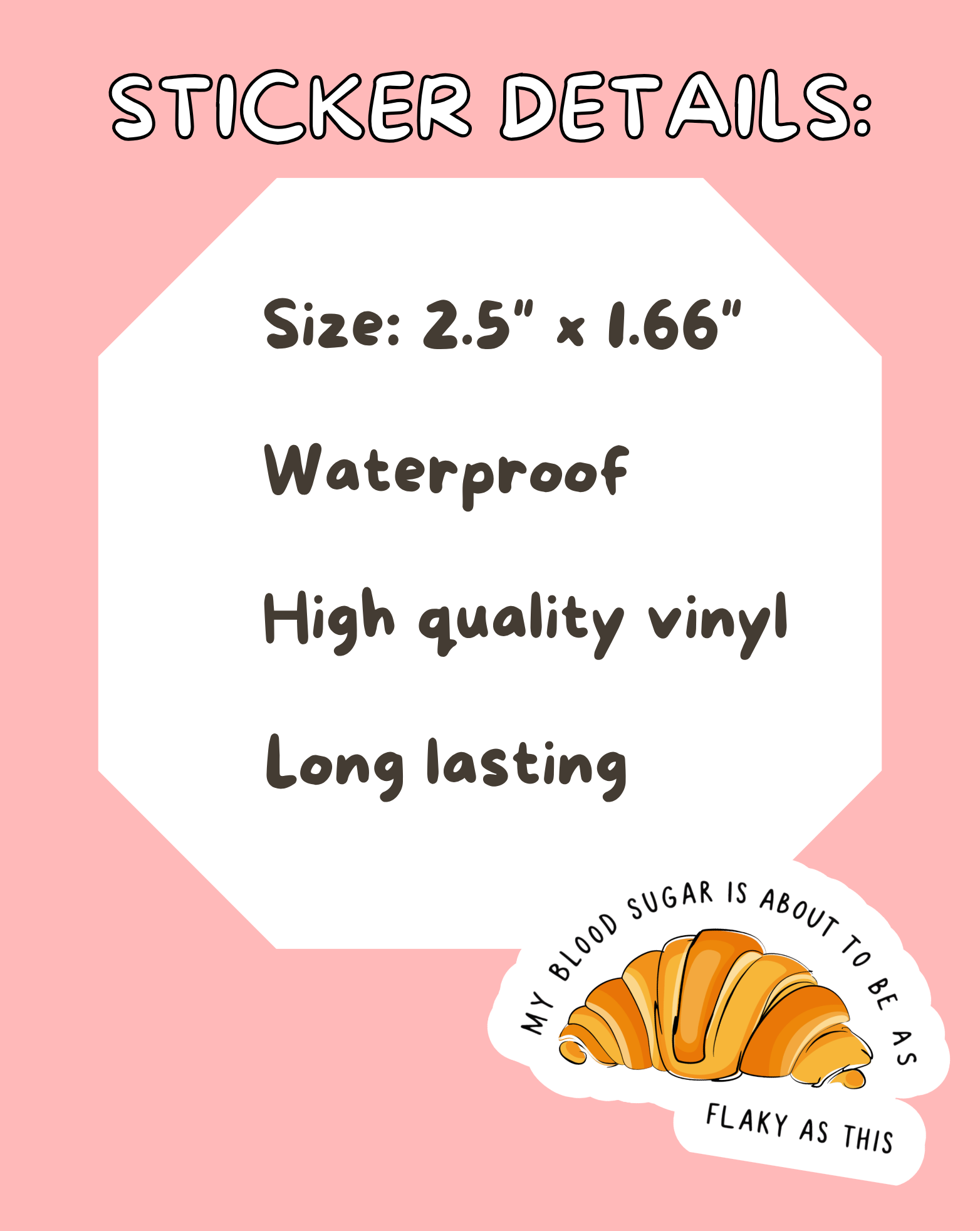 Flaky Blood Sugar Sticker