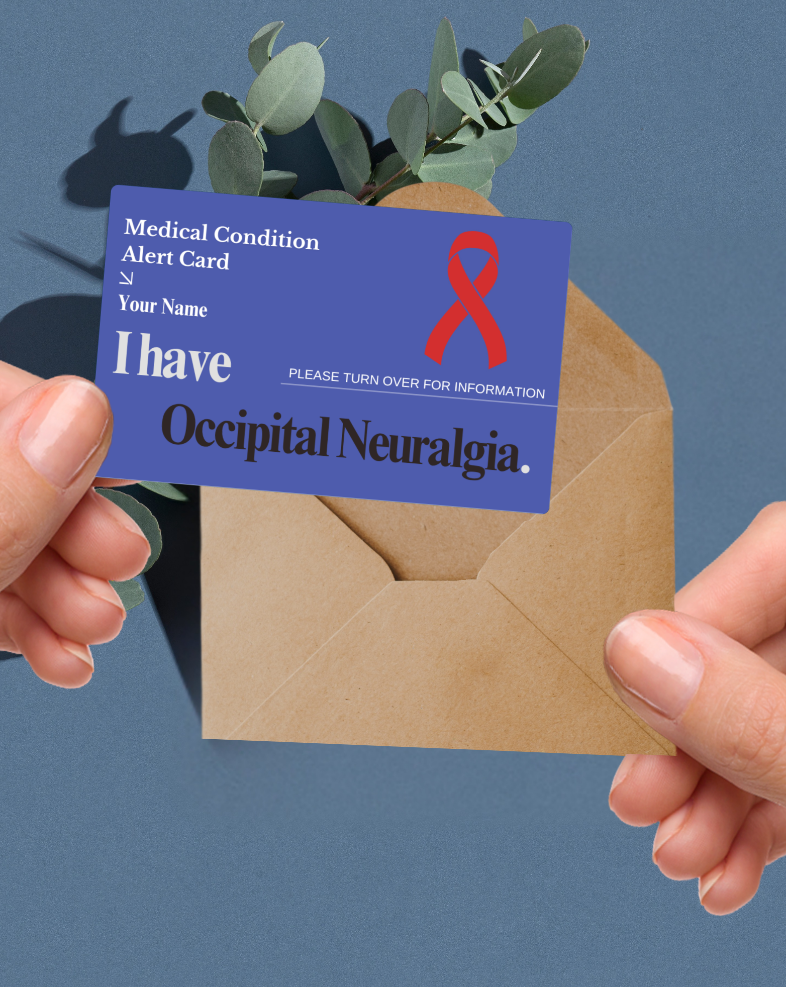 Occipital Neuralgia Medical Alert Card