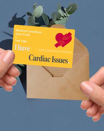 Cardiac Issues Medical Alert Card